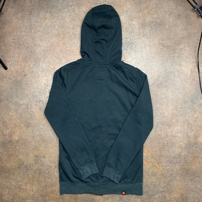 DC Shoes grunge black zip fleece lined hoodie