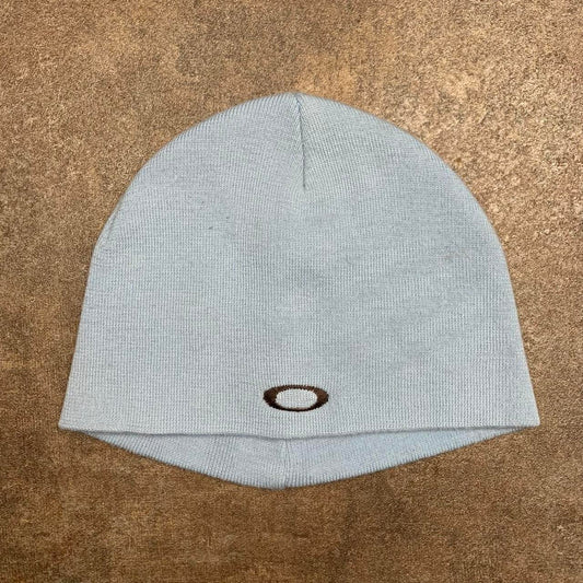 Oakley Software 00s light blue logo skully beanie
