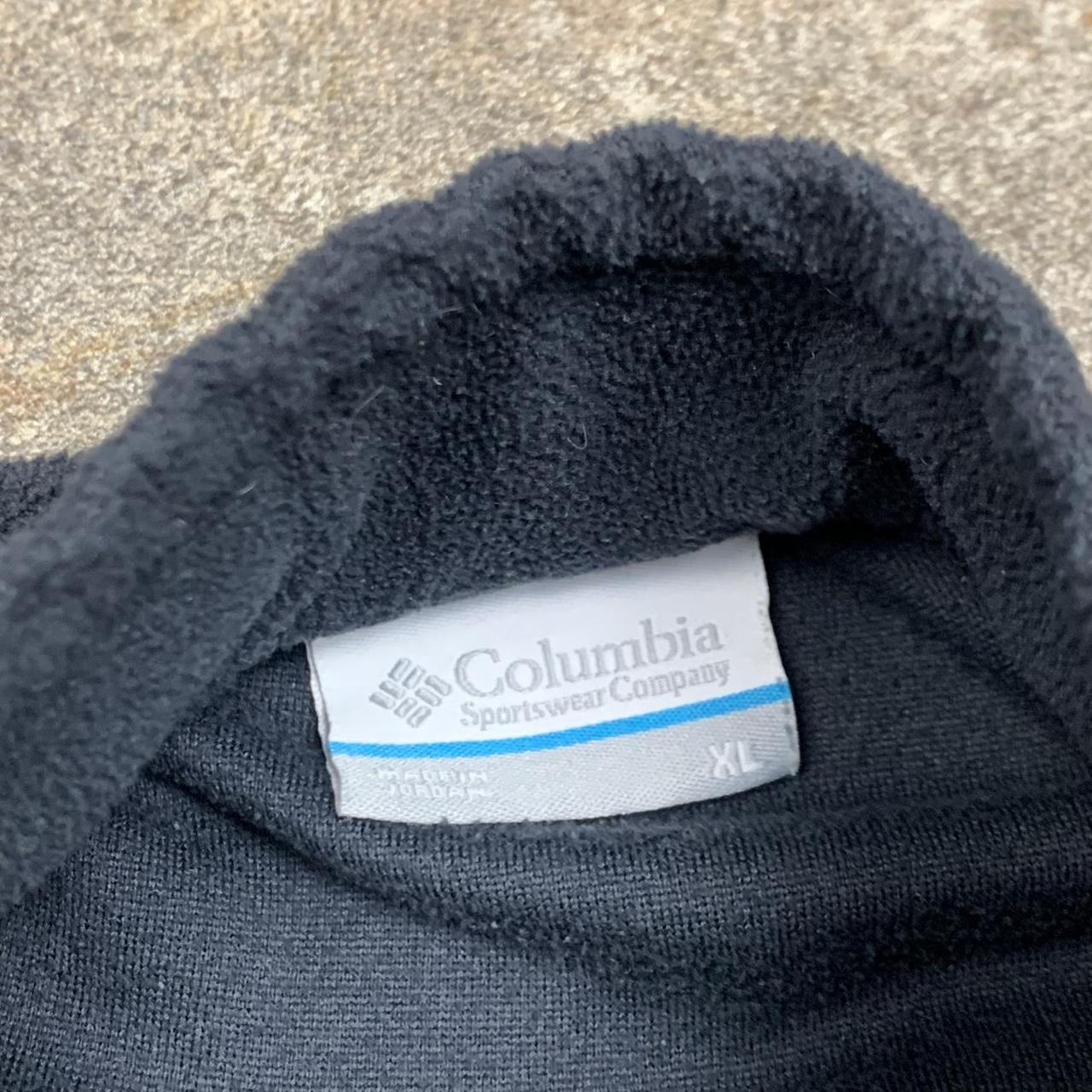Columbia black grey quarter zip fleece