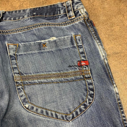 Quiksilver 00s baggy blue carpenter denim jeans