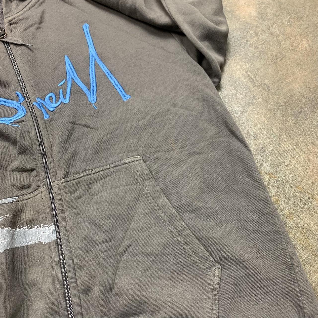 O'Neill 00s graphic brown baggy zip hoodie