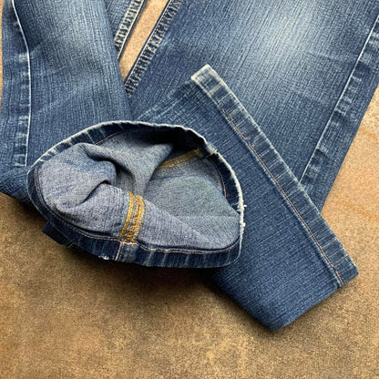 Fransa 00s baggy navy blue denim jeans