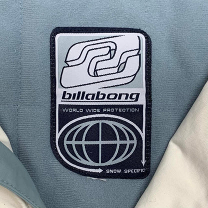 Billabong 90s white orange utilised ski jacket