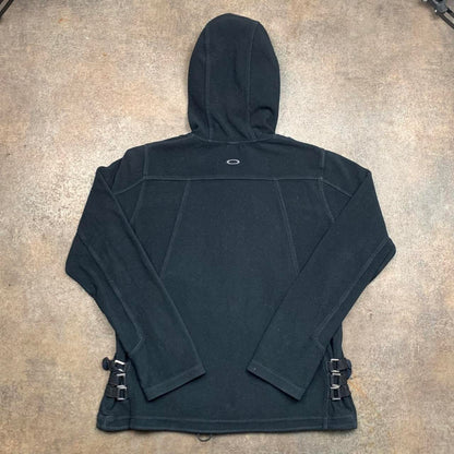 Oakley 00s black utilised fleece hoodie