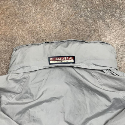 Quiksilver Silver Edition 90s utilised graphic white jacket