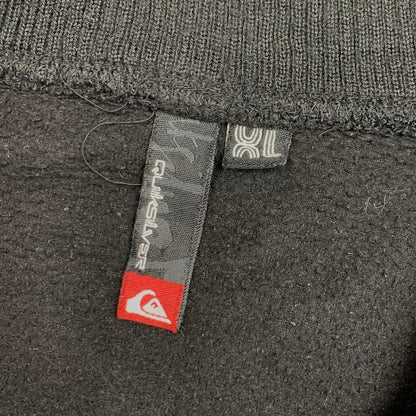 Quiksilver 00s black graphic zip fleece