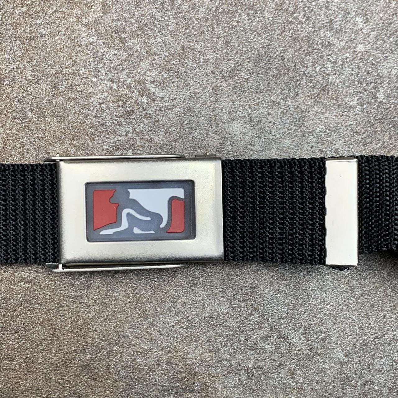 Drunknmunky 00s black webbed buckle belt
