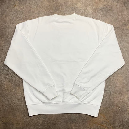 Quiksilver 90s white black graphic sweater