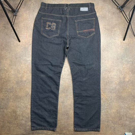 Coogi 00s graphic navy denim jeans