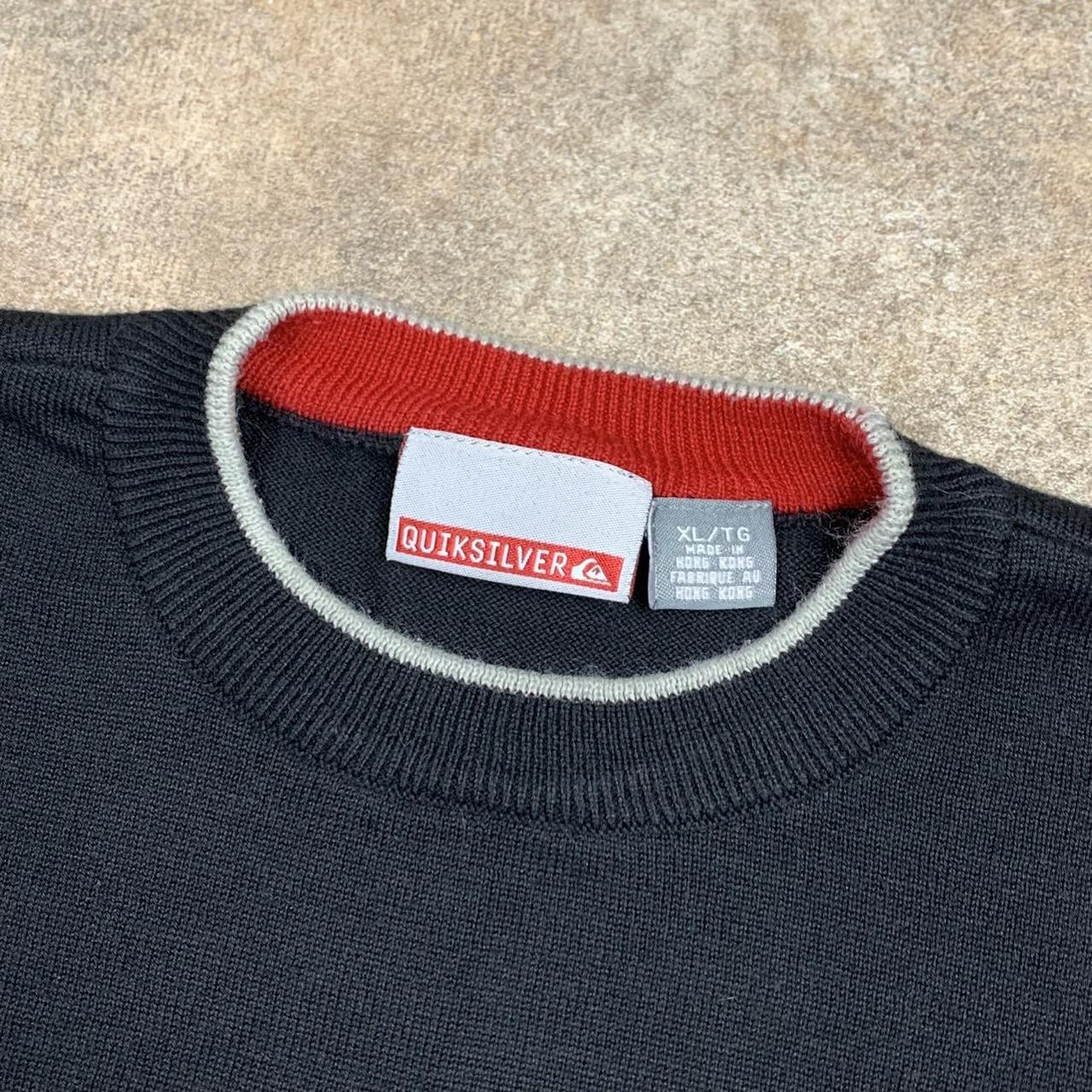 Quiksilver 90s black knit jumper