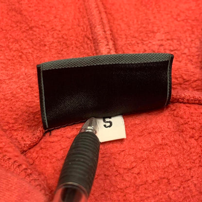 Rip Curl 00s red graphic boxy zip hoodie