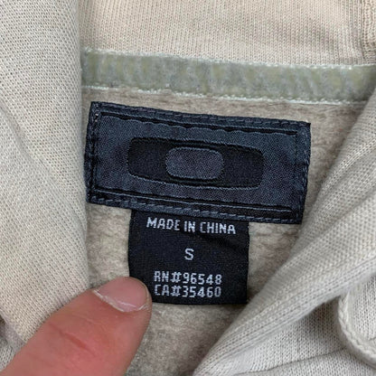 Oakley 00s cream graphic zip hoodie