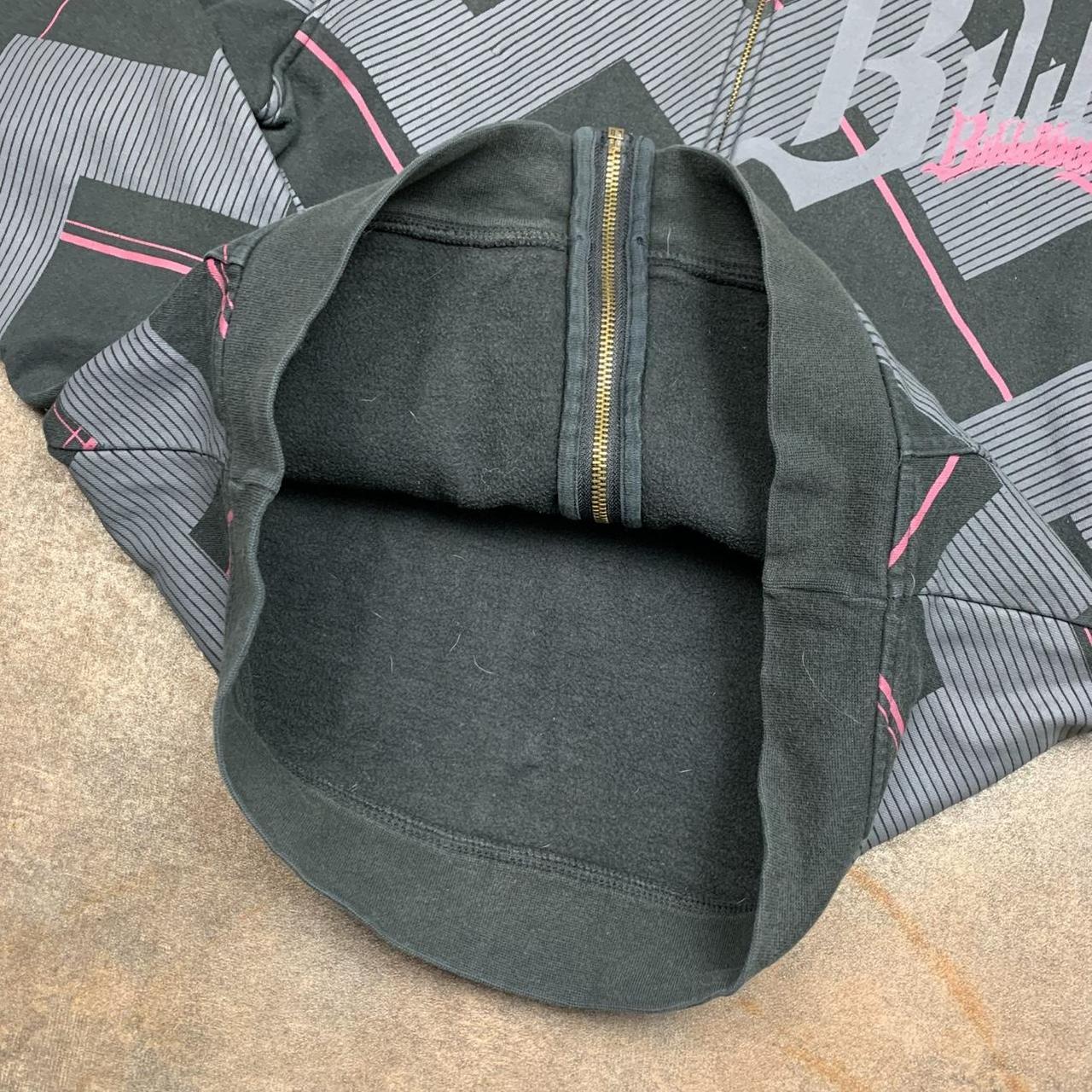 Billabong 00s black grey graphic zip hoodie