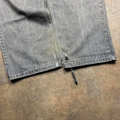 FUBU Platinum 90s grey Fat Albert baggy denim jeans