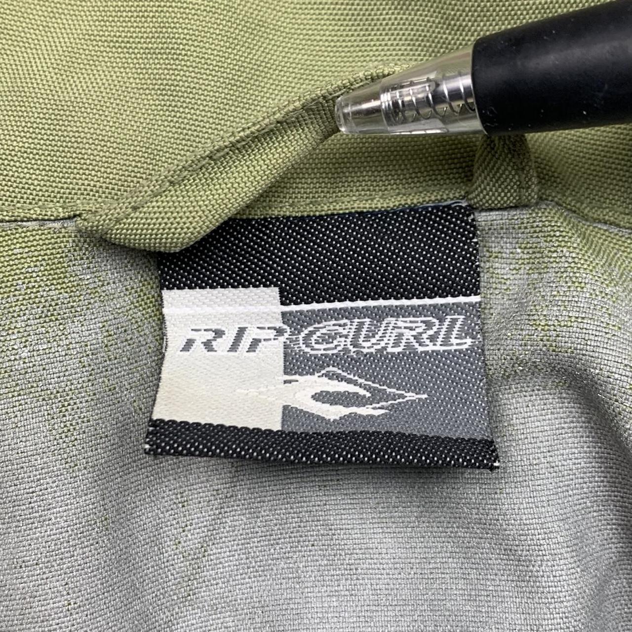 Rip Curl 90s graphic green boxy zip track jacket