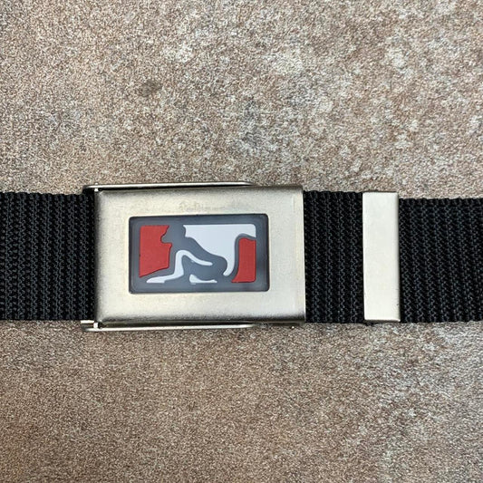 Drunknmunky 00s black webbed buckle belt