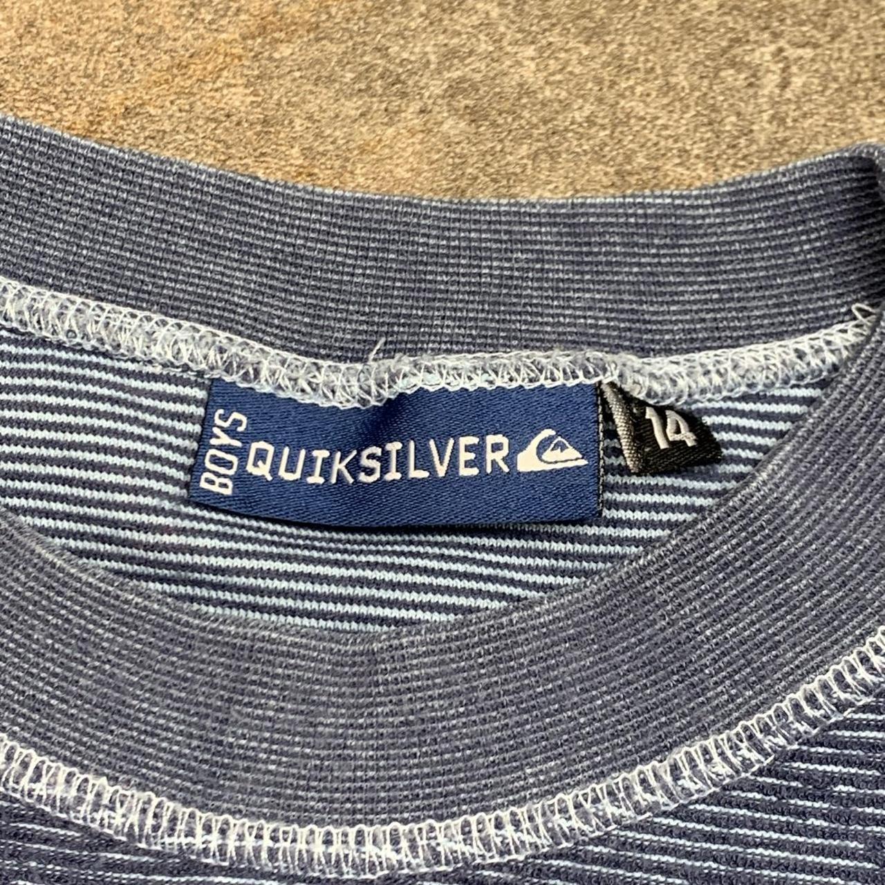 Quiksilver 90s navy blue graphic long sleeve tee