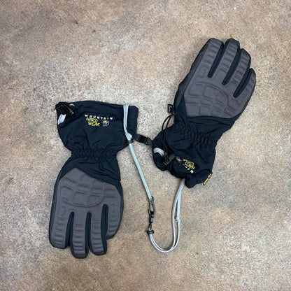 Mountain Hardwear technical black grey gloves