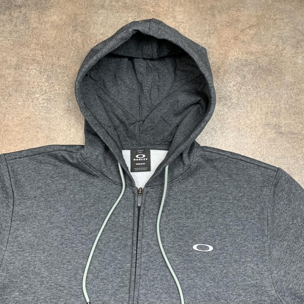 Oakley grey logo zip hoodie