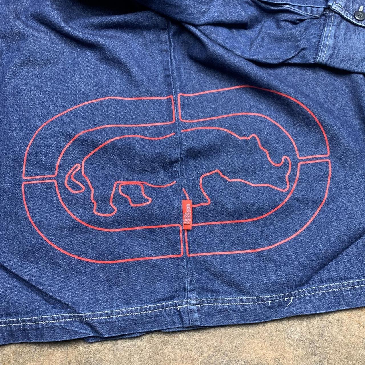 Ecko Function 00s navy graphic denim jacket