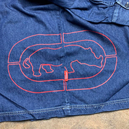 Ecko Function 00s navy graphic denim jacket