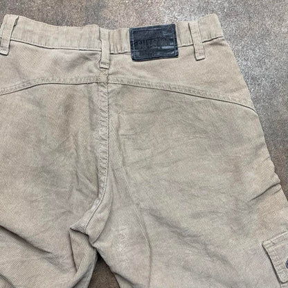 Levi’s Silvertab 90s baggy corduroy cream cargo jeans