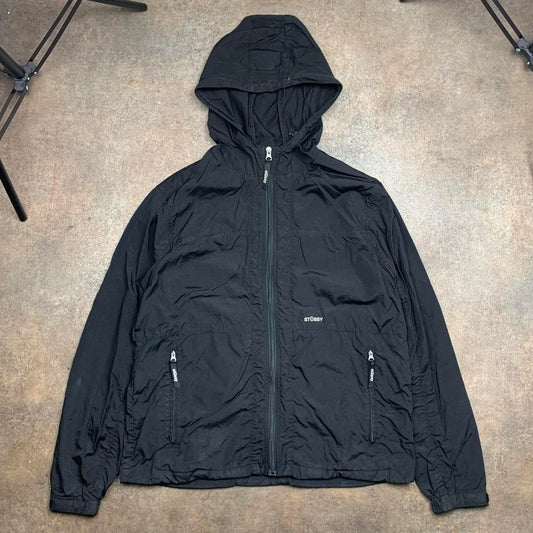 Stüssy 00s black technical zip jacket
