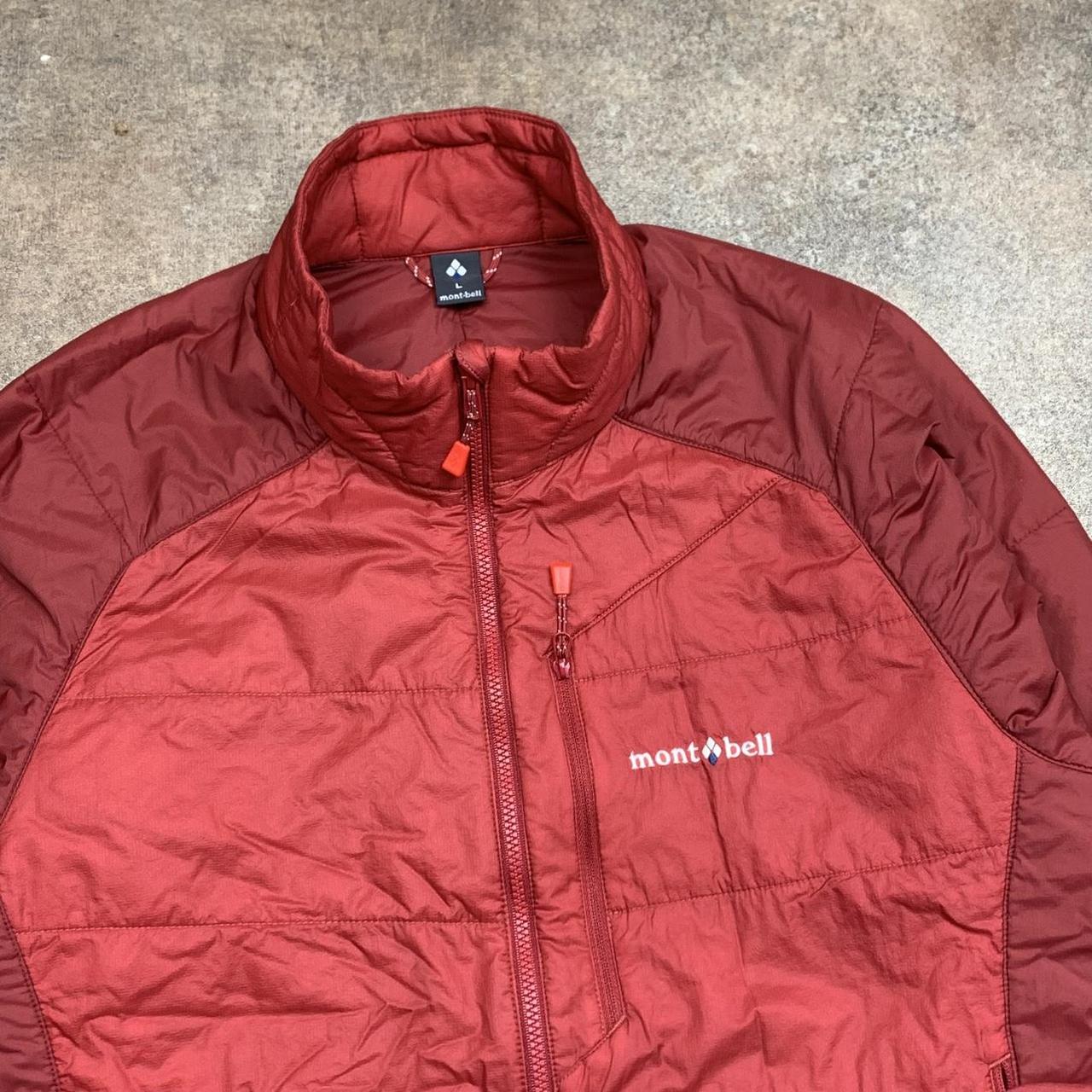 Montbell red maroon utilised windbreaker coat