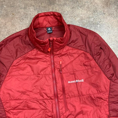 Montbell red maroon utilised windbreaker coat