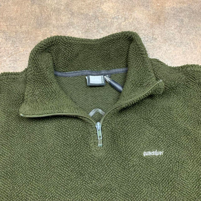 Quiksilver 90s khaki graphic boxy fleece