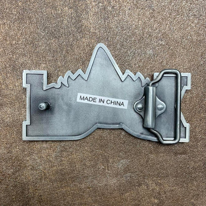 Fox Racing 00s white silver belt buckle