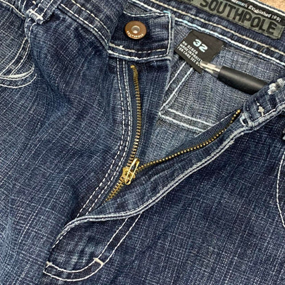 Southpole 00s navy baggy faded denim jeans