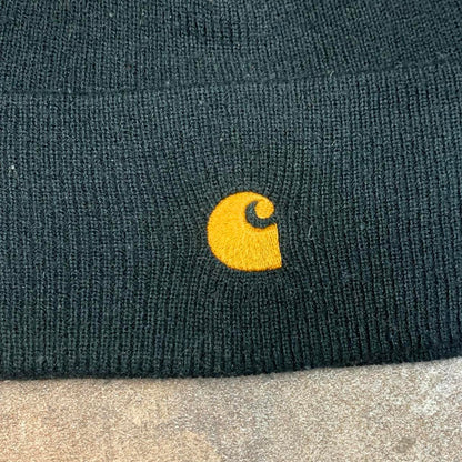 Carhartt W.I.P black logo beanie