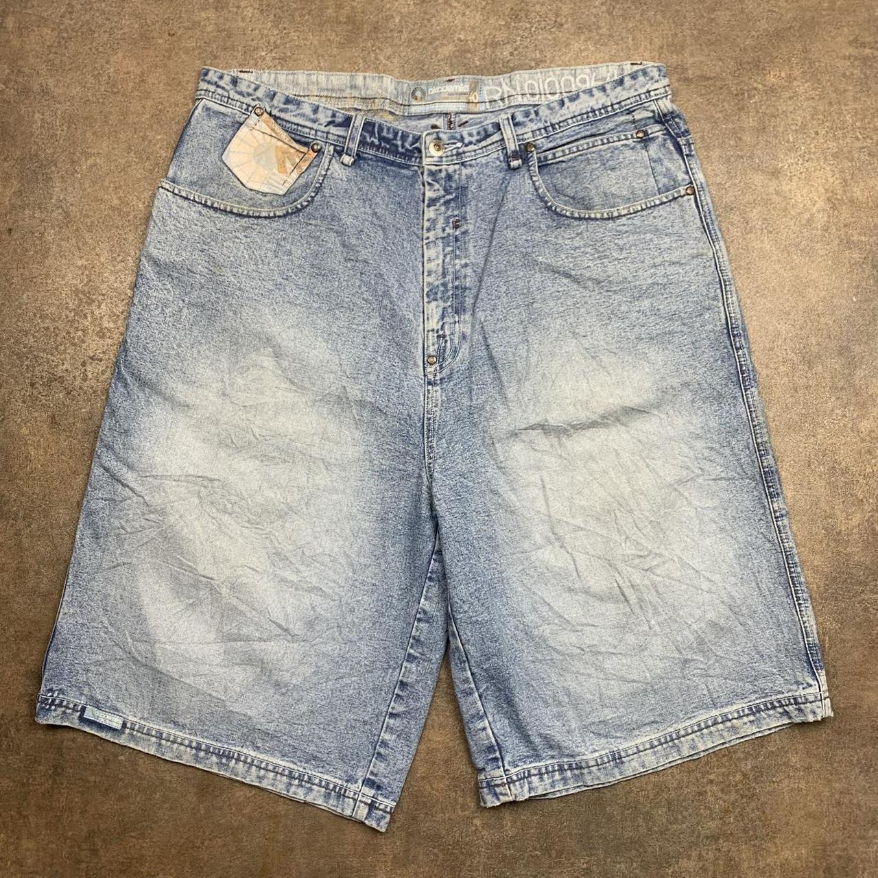 Akademiks 90s light blue baggy denim shorts