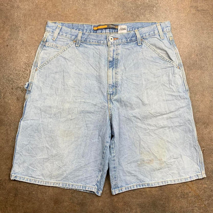 Levi's Silvertab 90s carpenter baggy pale blue denim jorts