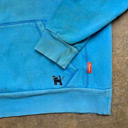 Mambo 00s graphic blue baggy hoodie