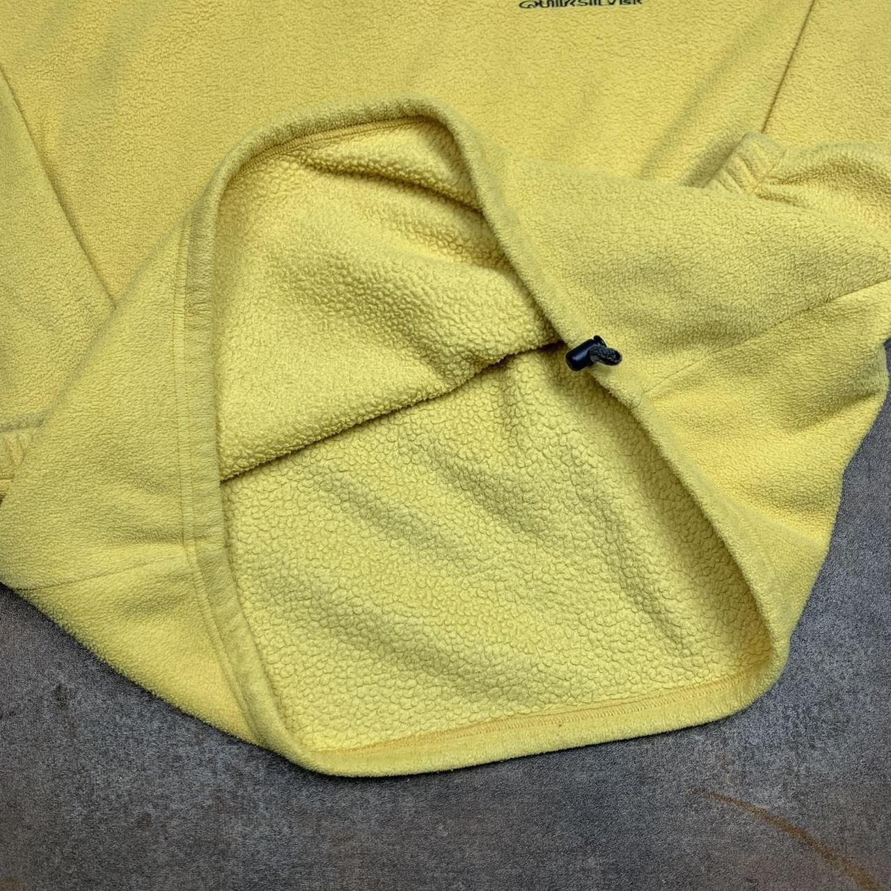 Quiksilver Polartec 90s yellow baggy fleece jumper