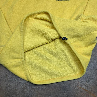 Quiksilver Polartec 90s yellow baggy fleece jumper