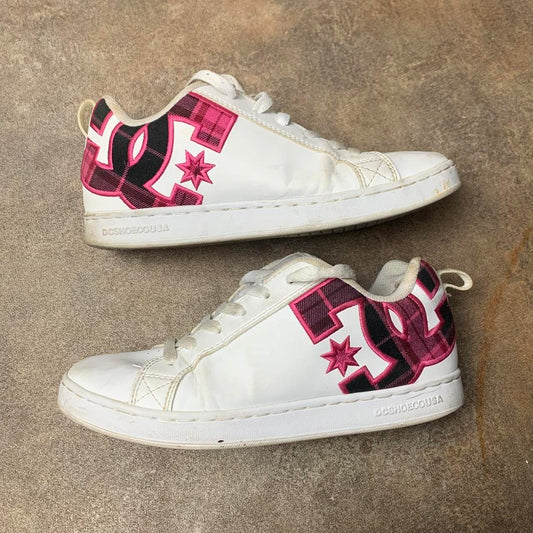 DC Shoes 00s Court Graffik white pink trainers