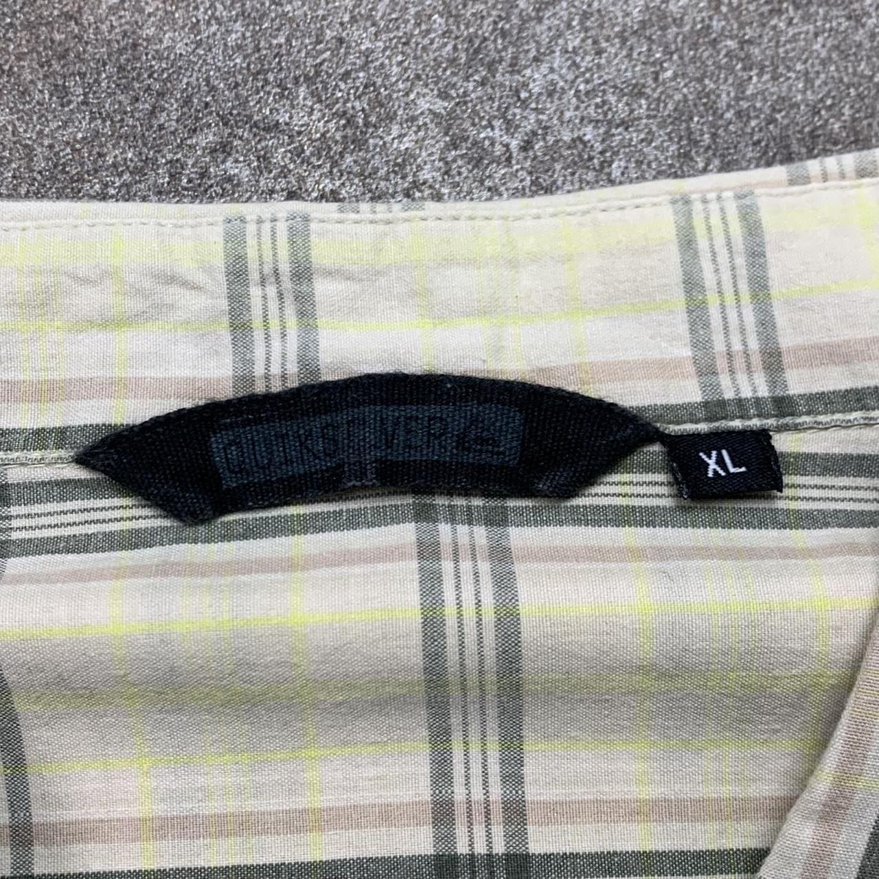 Quiksilver 90s plaid cream boxy shirt