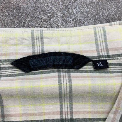 Quiksilver 90s plaid cream boxy shirt