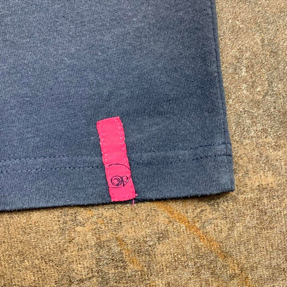 Ocean Pacific 00s grey pink graphic polo shirt