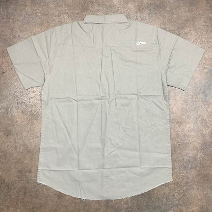 Oakley 00s cream beige button collar shirt