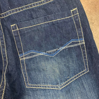 Southpole 00s navy embroidered denim jeans