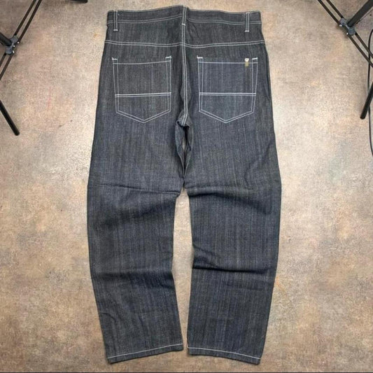 Southpole 00s black baggy denim jeans