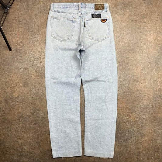 Avirex 00s pale blue denim jeans