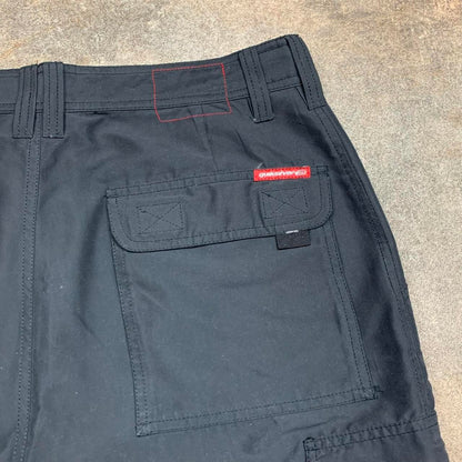 Quiksilver 90s black baggy cargo shorts