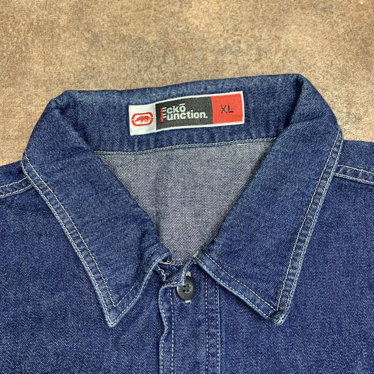 Ecko Function 00s navy graphic denim jacket