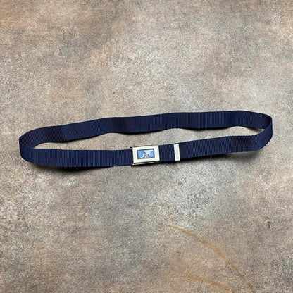 Drunknmunky 00s navy webbed buckle belt