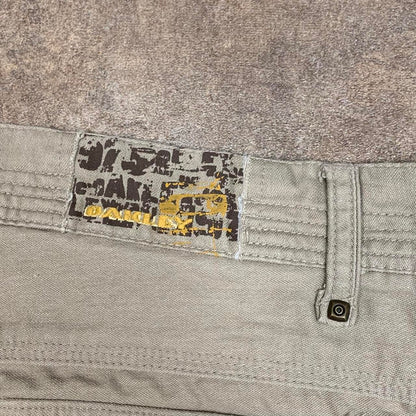 Oakley 00s cream beige baggy cargo jeans